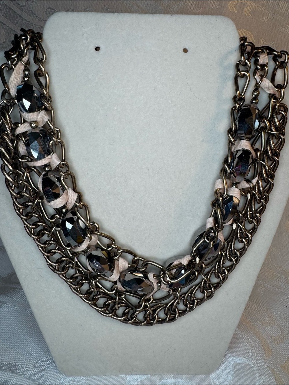 NWOT Cara New York Women’s Multi-Strand Chain Ribbon Necklace